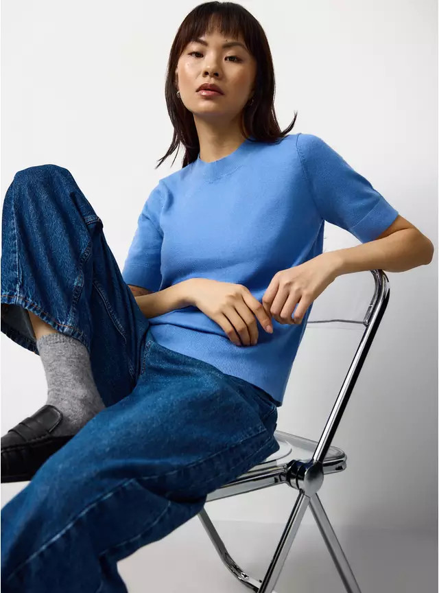 Buy Blue Soft Touch T-Shirt 18 | T-shirts | Tu | Tu Clothing