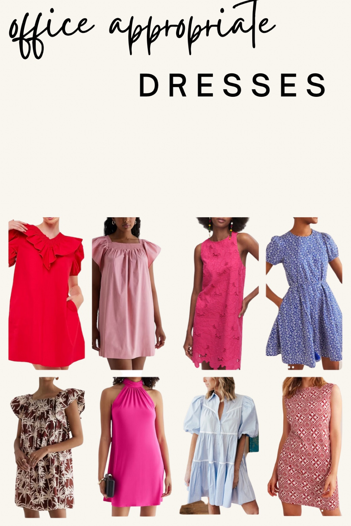 Dresses for the office 

#LTKworkwear #LTKSeasonal #LTKunder100