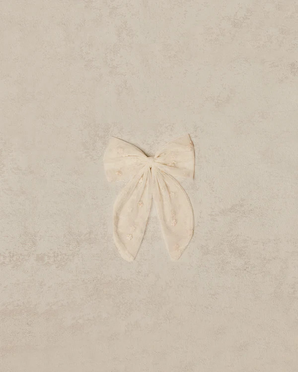 oversized bow | natural | Noralee