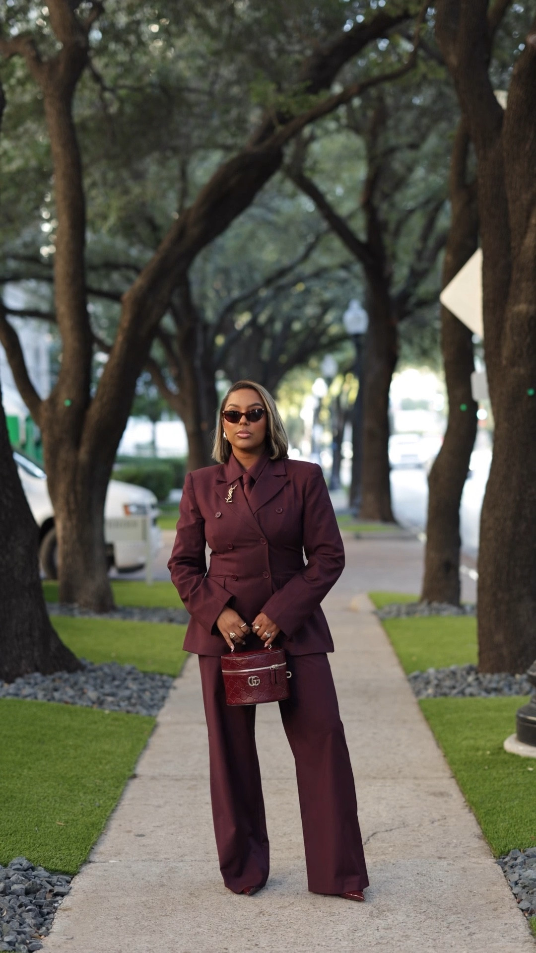 Fall suit monochromatic look for work 

#LTKHoliday #LTKMidsize #LTKootd