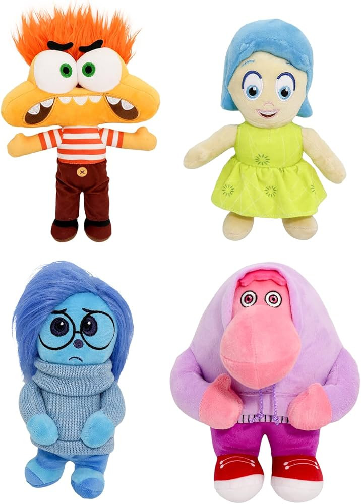 Inside Out 2 Plush Toys Set,Anxiety Joy Sad Embarrassment Pillow Plushies Soft Doll Toys Best Bir... | Amazon (US)