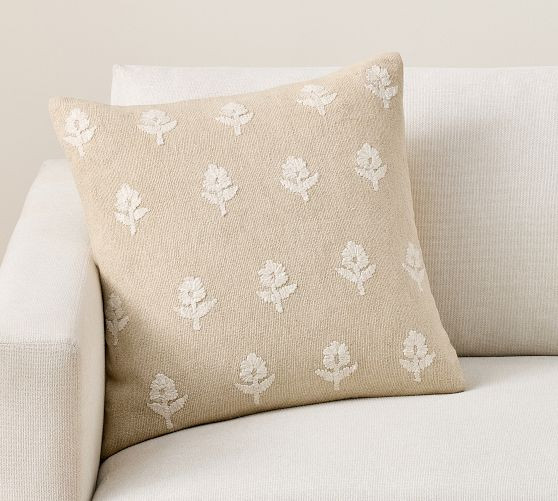 Posey Embroidered Pillow | Pottery Barn (US)