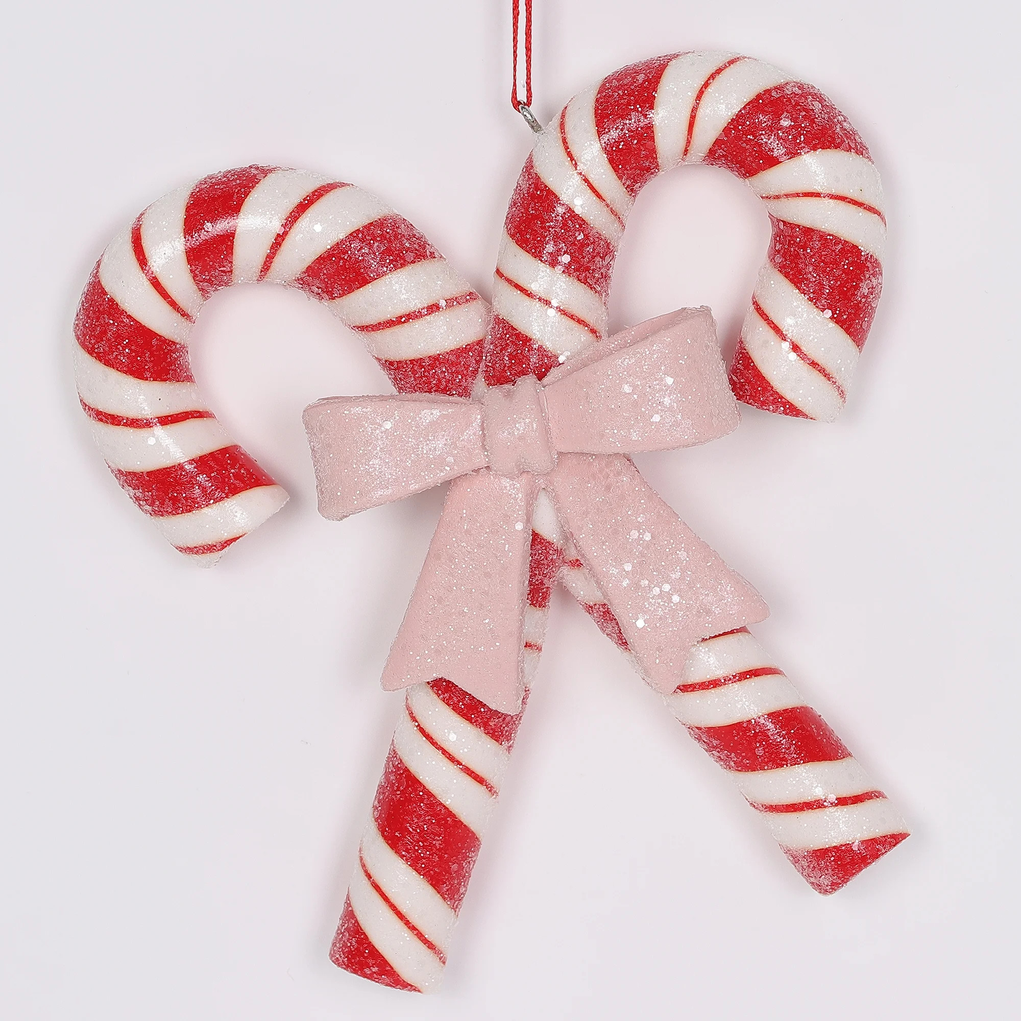 Clay Candy Cane Christmas Ornament, 4.5 inches, 70g, by Holiday Time | Walmart (US)