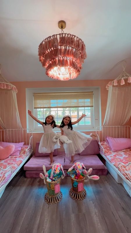 Twin Girl Room Decor 🤍✨ 

#LTKhome #LTKkids #LTKfamily