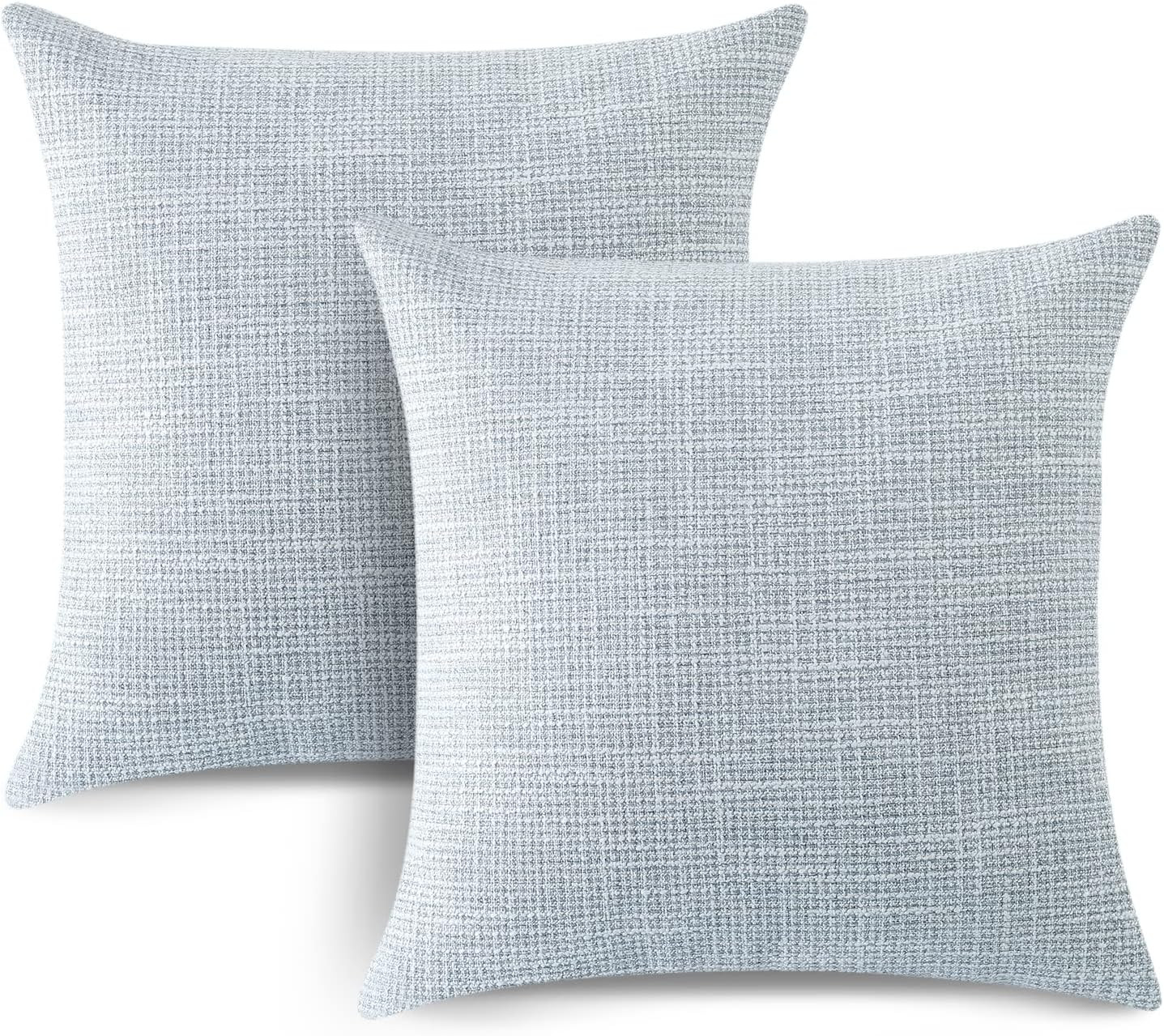 OTOSTAR Linen Throw Pillow Covers Set of 2 Decorative Square Pillowcases Cushion Covers 22x22 Inc... | Amazon (US)