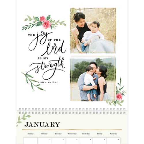 Elegant Blessings Calendar Wall Calendar | Shutterfly | Shutterfly