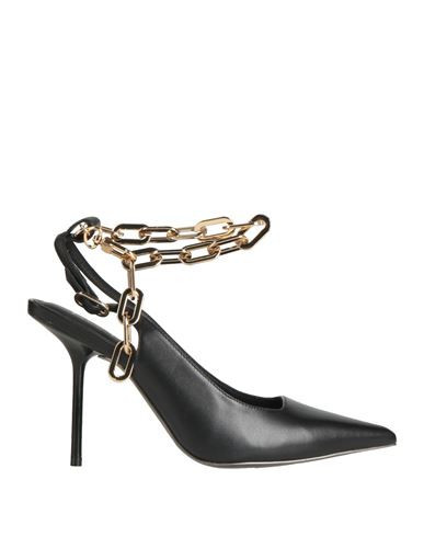 Gold & Rouge Woman Pumps Black Size 10 Leather, Metal | YOOX (US)