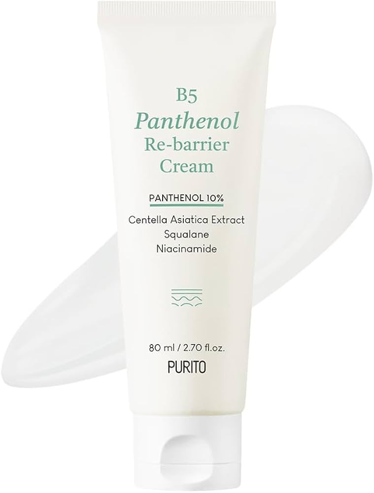PURITO B5 Panthenol Re-barrier Cream 2.70 fl.oz. / 80ml, Rich Moisturizing Cream with 10% Panthen... | Amazon (US)