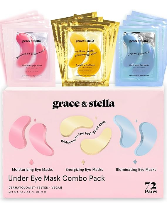 Under Eye Mask - Reduce Dark Circles, Puffy Eyes, Undereye Bags, Wrinkles - Gel Under Eye Patches... | Amazon (US)