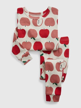 babyGap 100% Organic Cotton Apple PJ Set | Gap (US)