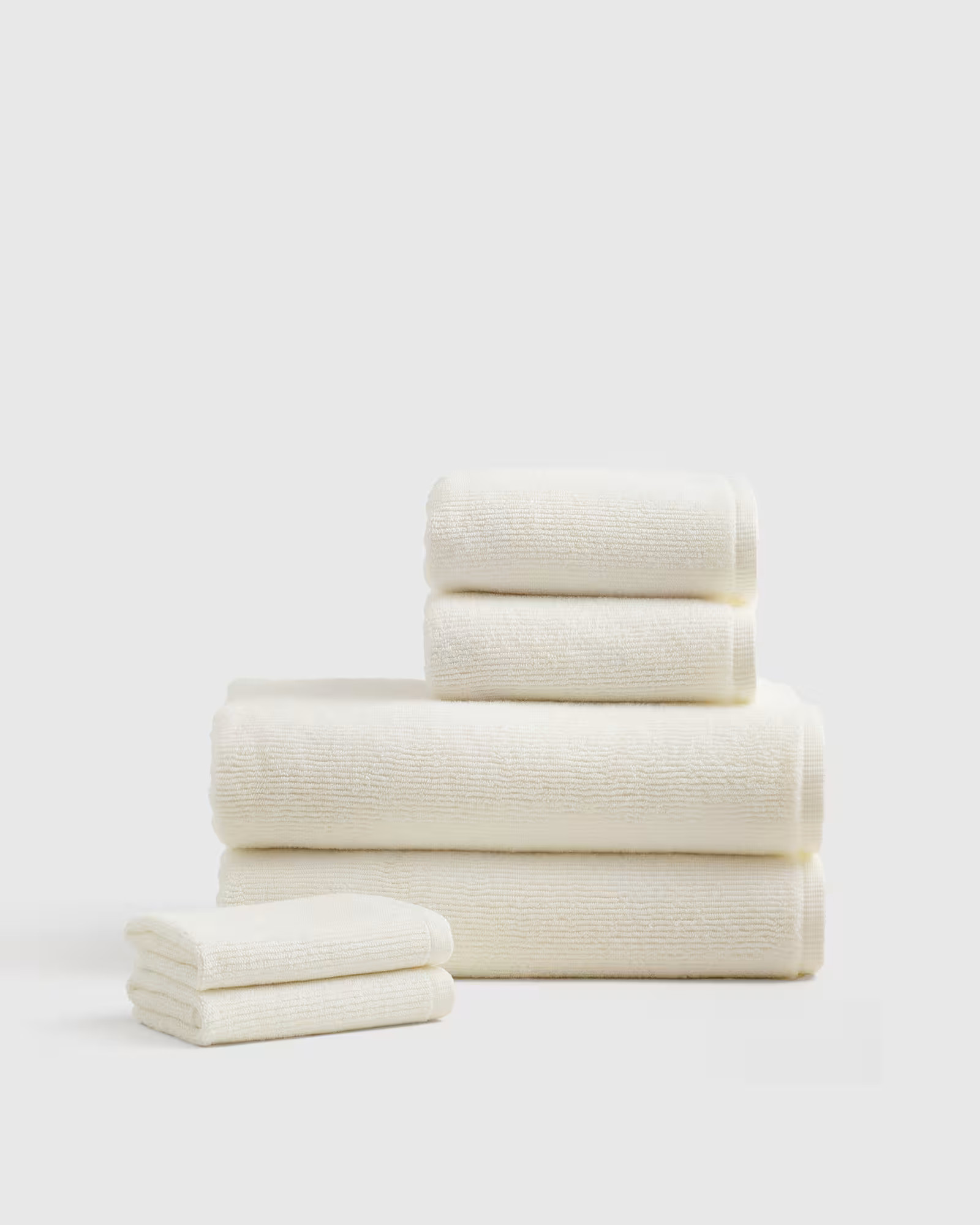 Turkish Ribbed Quick Dry Bath Towel Bundle | Quince