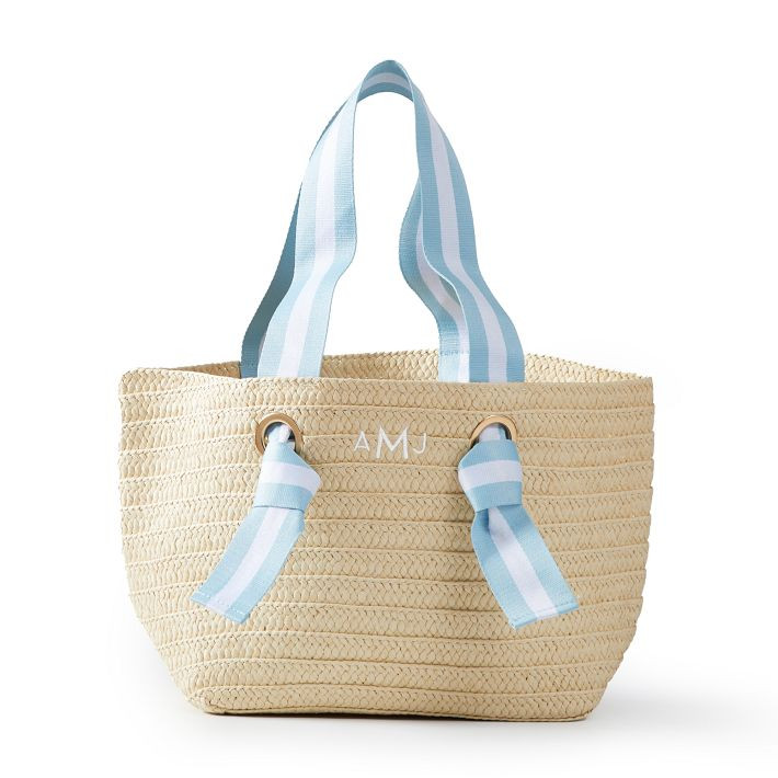 Ribbon Straw Beach Tote | Mark and Graham