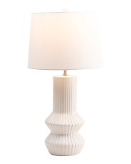 25in Ribbed Ceramic Table Lamp | TJ Maxx