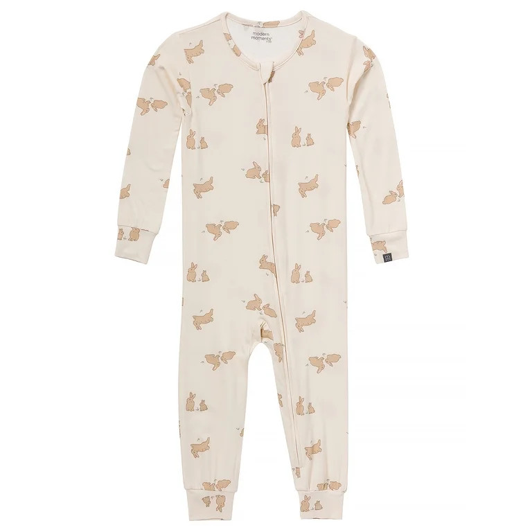 Modern Moments by Gerber Toddler Neutral Super Soft Easter One-Piece Pajama, Sizes 12 Months-5T | Walmart (US)