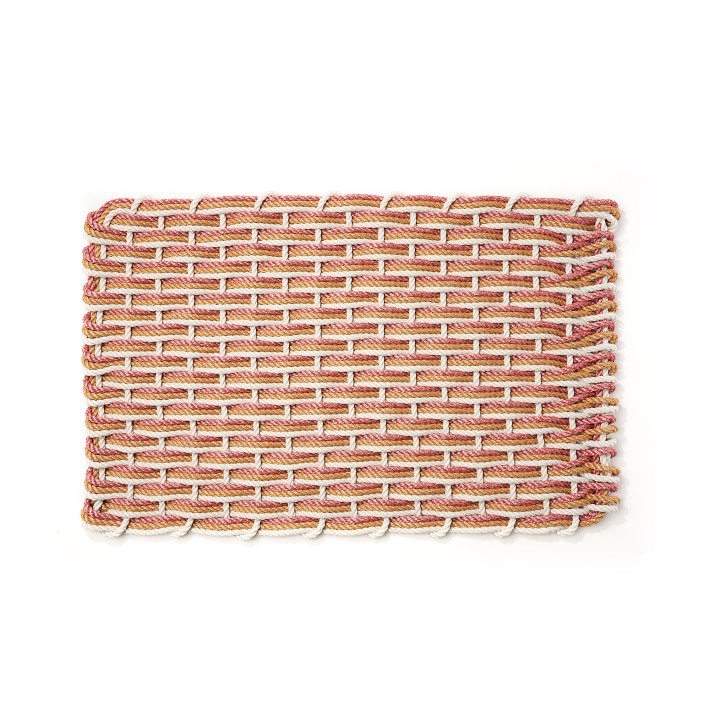 The Rope Co. Oyster & Honeycomb Doormat & Red Sandstone Doormat | Williams-Sonoma