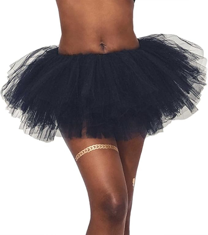 Victray Tulle Tutu Skirt Ballet Dance Skirts Layered Tutu Skirt Party Festival Costume for Women | Amazon (US)