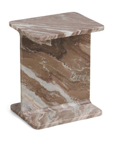 18in Solid Marble Table | TJ Maxx