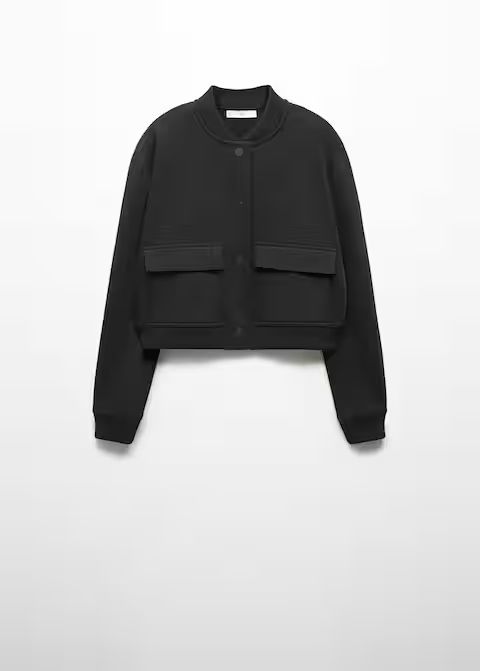 Cotton bomber jacket | MANGO (UK)