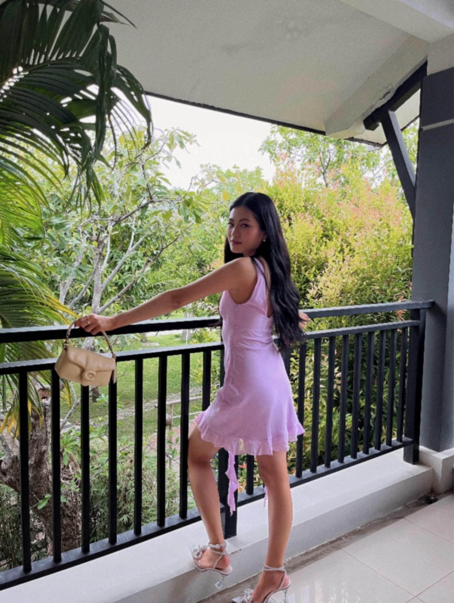 Varney Frill Mini Dress Lilac curated on LTK