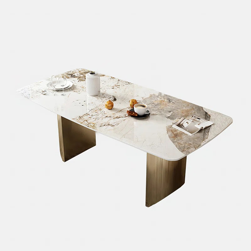 Modern Rectangular Sintered Stone Dining Table | Wayfair North America