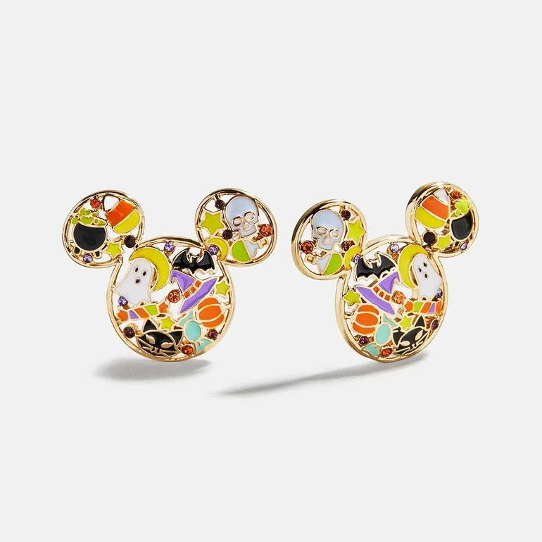 Disney Mickey Mouse Cluster Halloween Earrings - All Hallows' Hue | BaubleBar