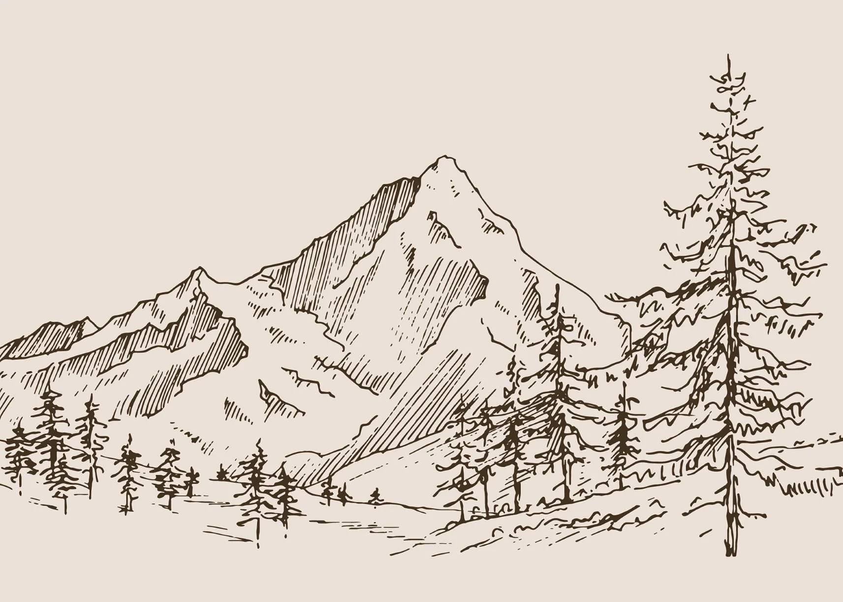 Mountain Sketch | Collection Prints