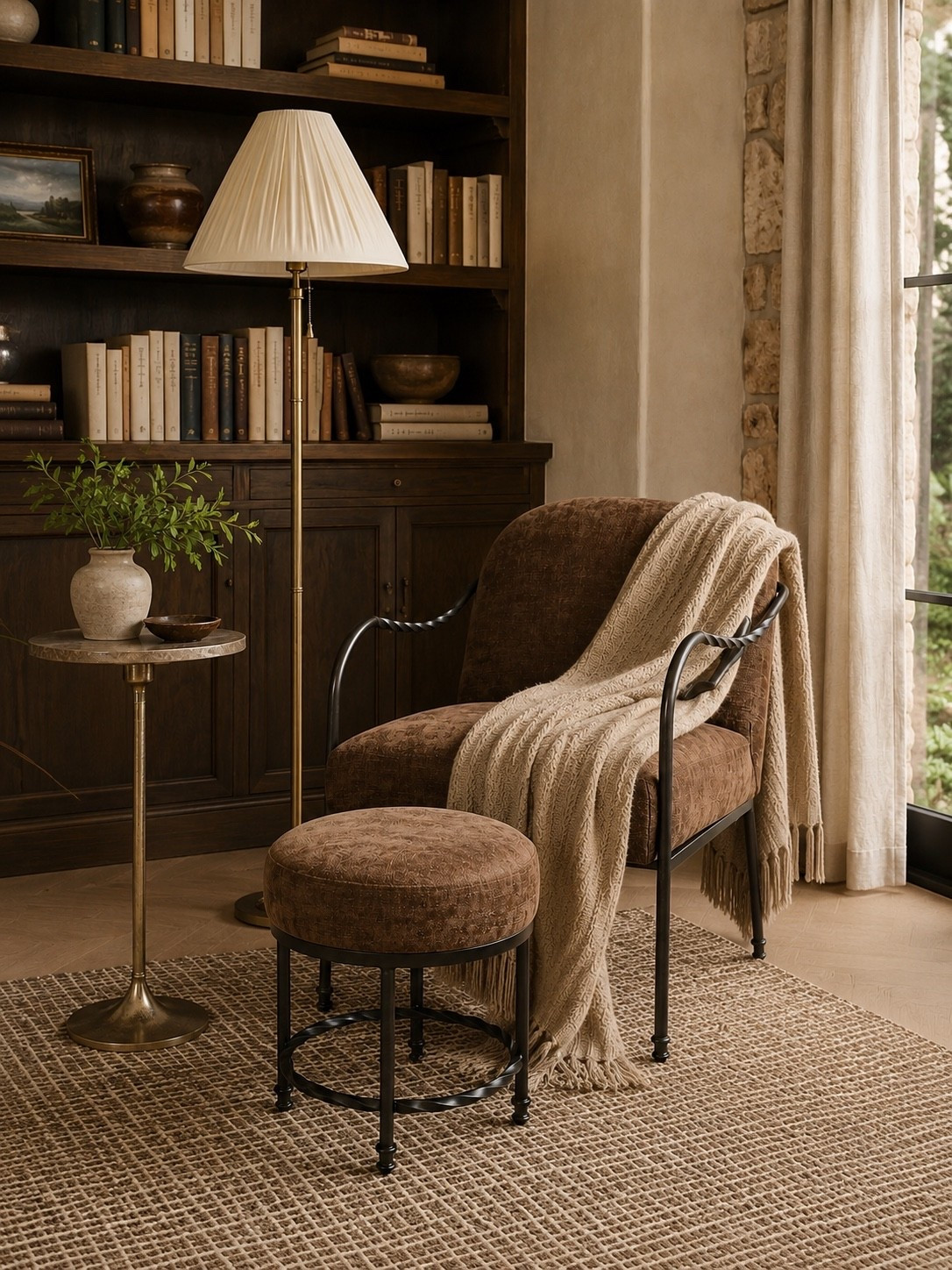 Target Cozy Corner Finds 🤎

Follow @farmtotablecreations on Instagram for more home inspiration, decorating ideas, and favorite finds.

A cozy corner can completely change the feel of a room, and these pieces make it easy to create that designer look. The rich brown accent chair, matching ottoman, pleated floor lamp, marble-top side table, and textured rug all work together beautifully for a warm, collected space that’s perfect for relaxing with a good book.

✨ Several of these pieces are NEW Studio McGee arrivals launching May 31 at 3 AM EDT.

#studiomcgee #targethome #accentchair #floorlamp #livingroomdecor

target home | studio mcgee | may 31 launch | cozy corner | reading nook | accent chair | ottoman | floor lamp | side table | area rug | neutral decor | living room ideas | bookcase styling | warm neutrals | designer look for less | home decor finds | target finds | cozy home | collected home | home styling | decorative lighting | living room inspiration | brown accent chair | layered textures | interior design inspiration

#LTKSaleAlert #LTKHome