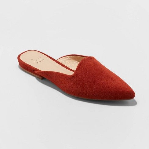 Women's Kurin Microsuede Square Throat Mules - A New Day™ | Target