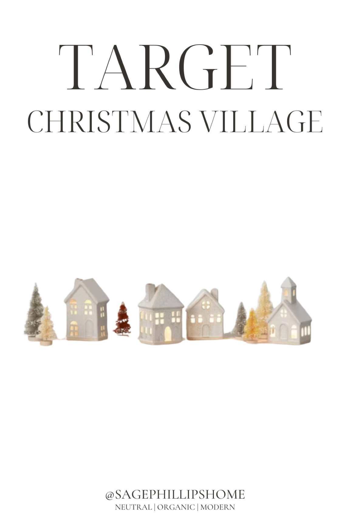 Bringing all the holiday charm with this neutral, modern Christmas village from Target 🎄 These ceramic pieces are perfect for adding that subtle festive touch to any space, and their simple, organic design blends seamlessly with any decor!

#LTKautumn #LTKcanada #LTKsale