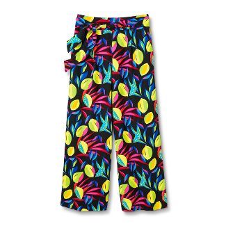 Women's Lemon Print Wide-Leg Pants - Tabitha Brown for Target Black | Target