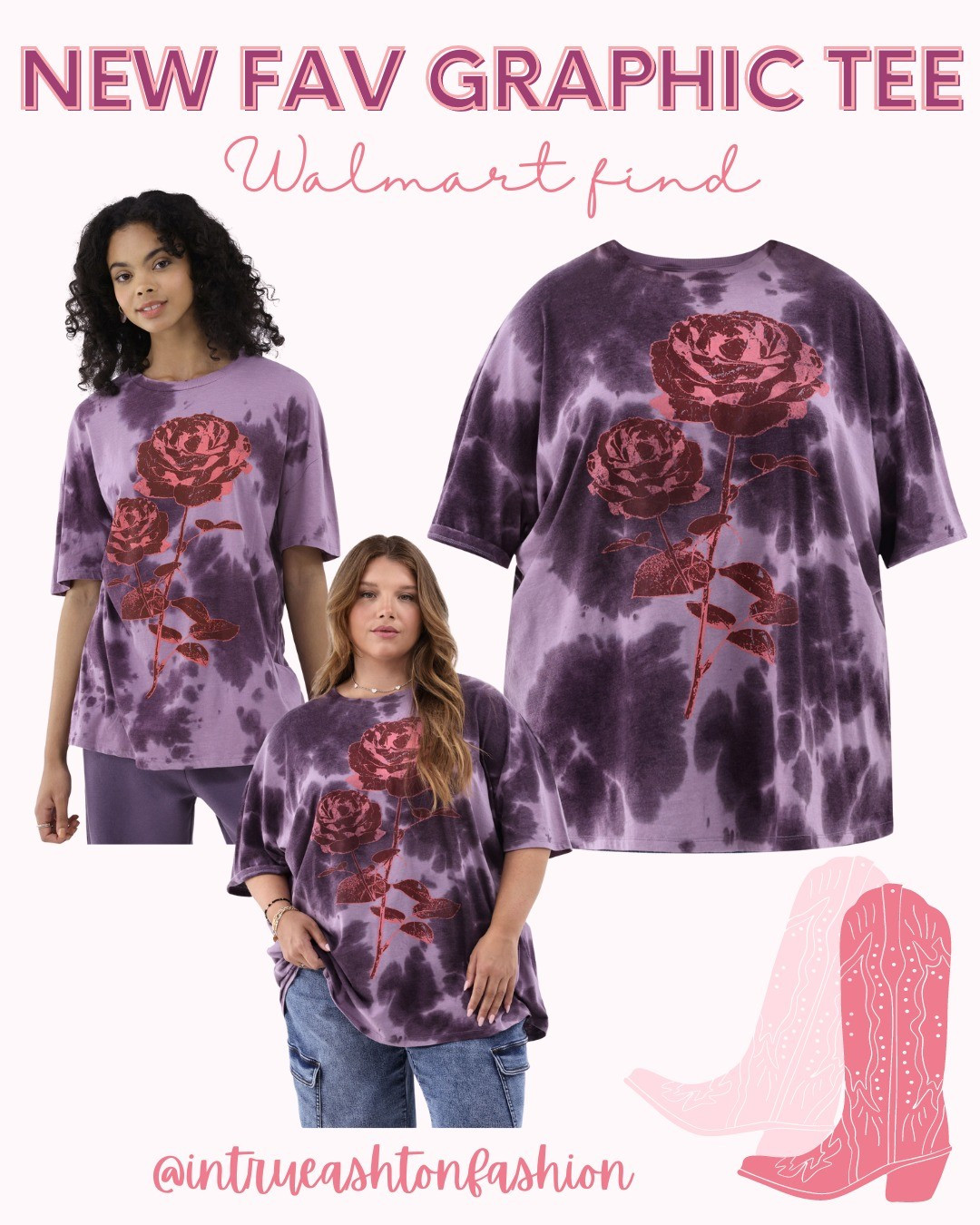 The softest and cutest graphic tee ever! Stay true to size or size up for an even more oversized fit/longer length to wear with bike shorts! Graphic tee | Walmart | Comfy tee | Casual | Cute

#LTKFindsUnder50 #LTKStyleTip #LTKActive