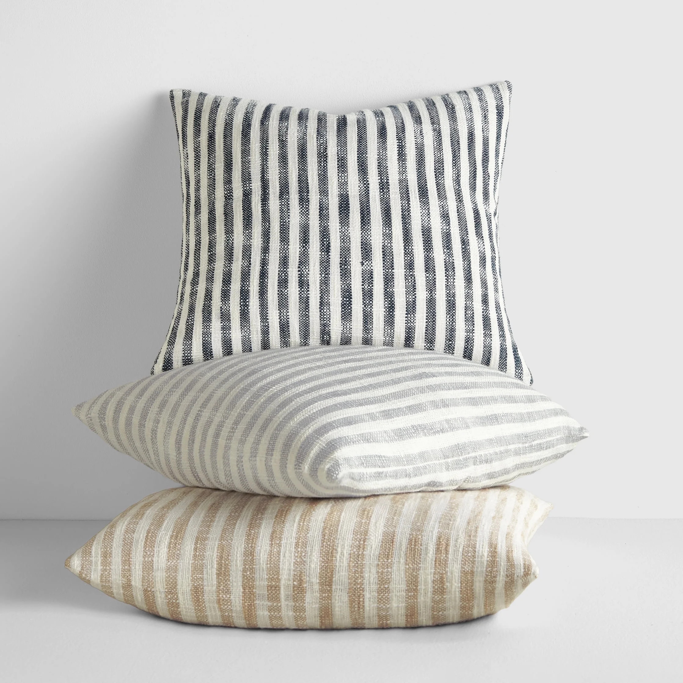Cotton Slub Textured Throw Pillow in Bengal Farmhouse Stripe by Comfort Canopy - Walmart.com | Walmart (US)