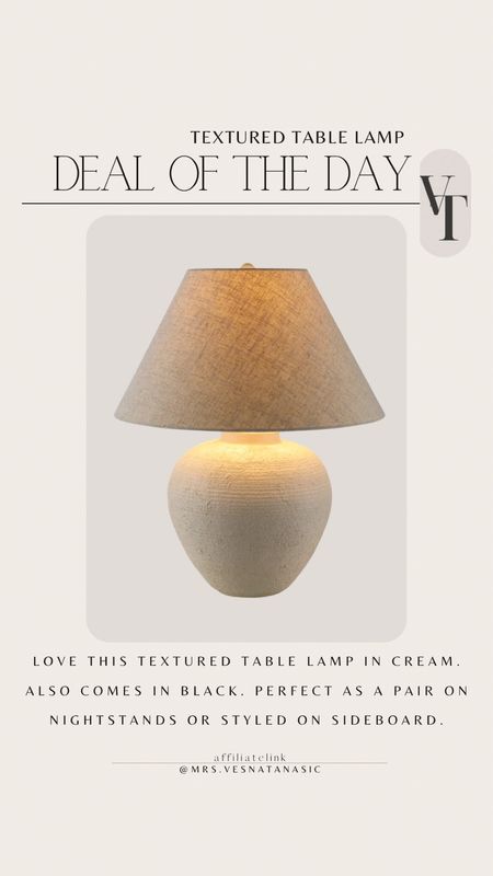 Beautiful textured table lamp on sale @Wayfair #wayfairfinds #wayfairhome 

#LTKSaleAlert #LTKHome #LTKSummerSales