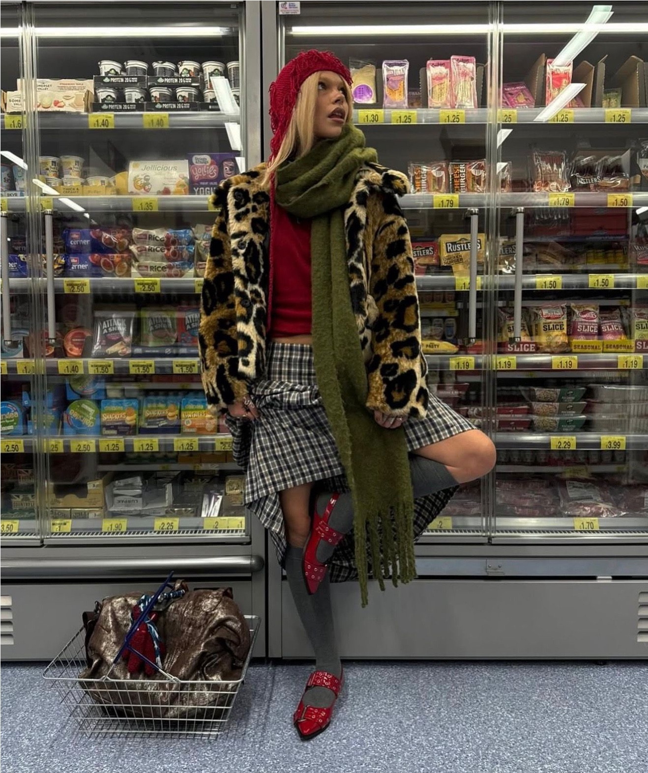Jakke leopard print jacket, The Ragged Priest check midi skirt ⭐️ 

Vintage fashion, y2k, layering, autumn outfit, winter outfit, ballet flats, street style, street wear

#LTKautumn #LTKuk #LTKwinter