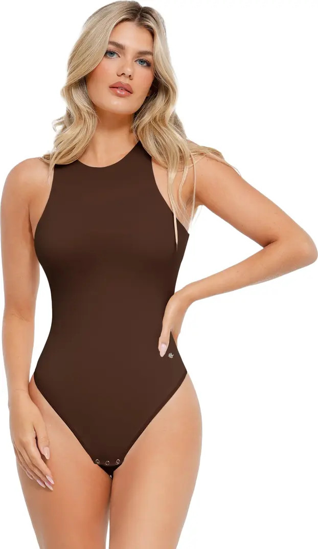 Cloudsense Shapewear Sleeveless Cutaway Round Neck Bodysuit | Nordstrom