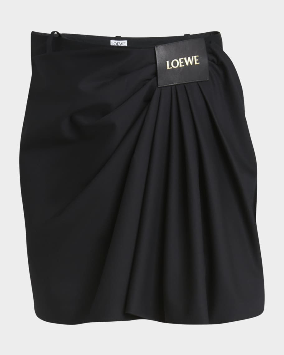 Draped Mini Skirt | Neiman Marcus