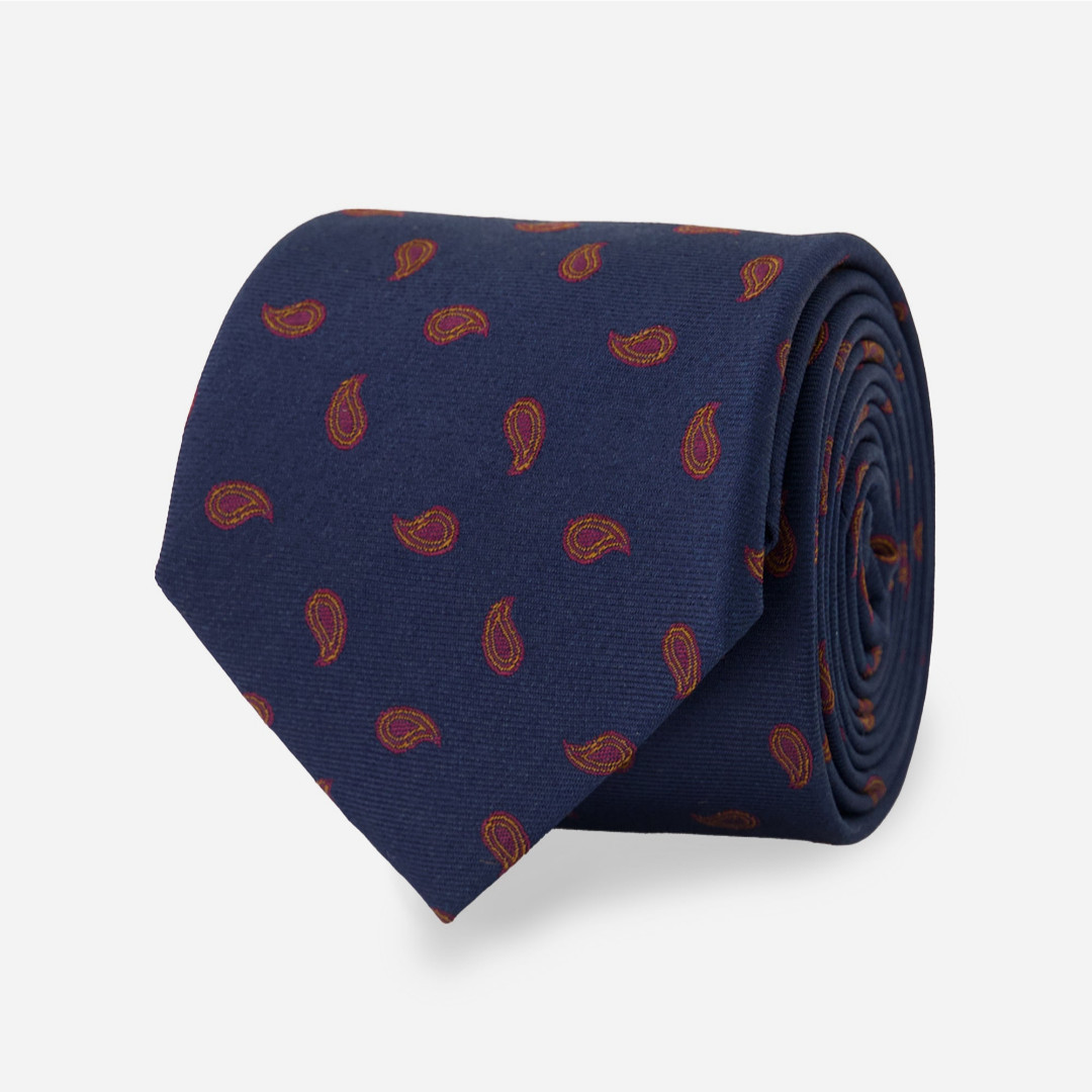 Paisley Prep Navy Tie | The Tie Bar