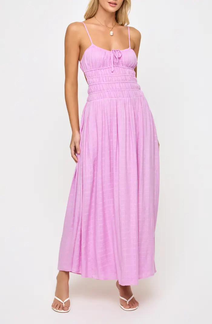 Tala Shirred Waist Cover-Up Maxi Sundress | Nordstrom