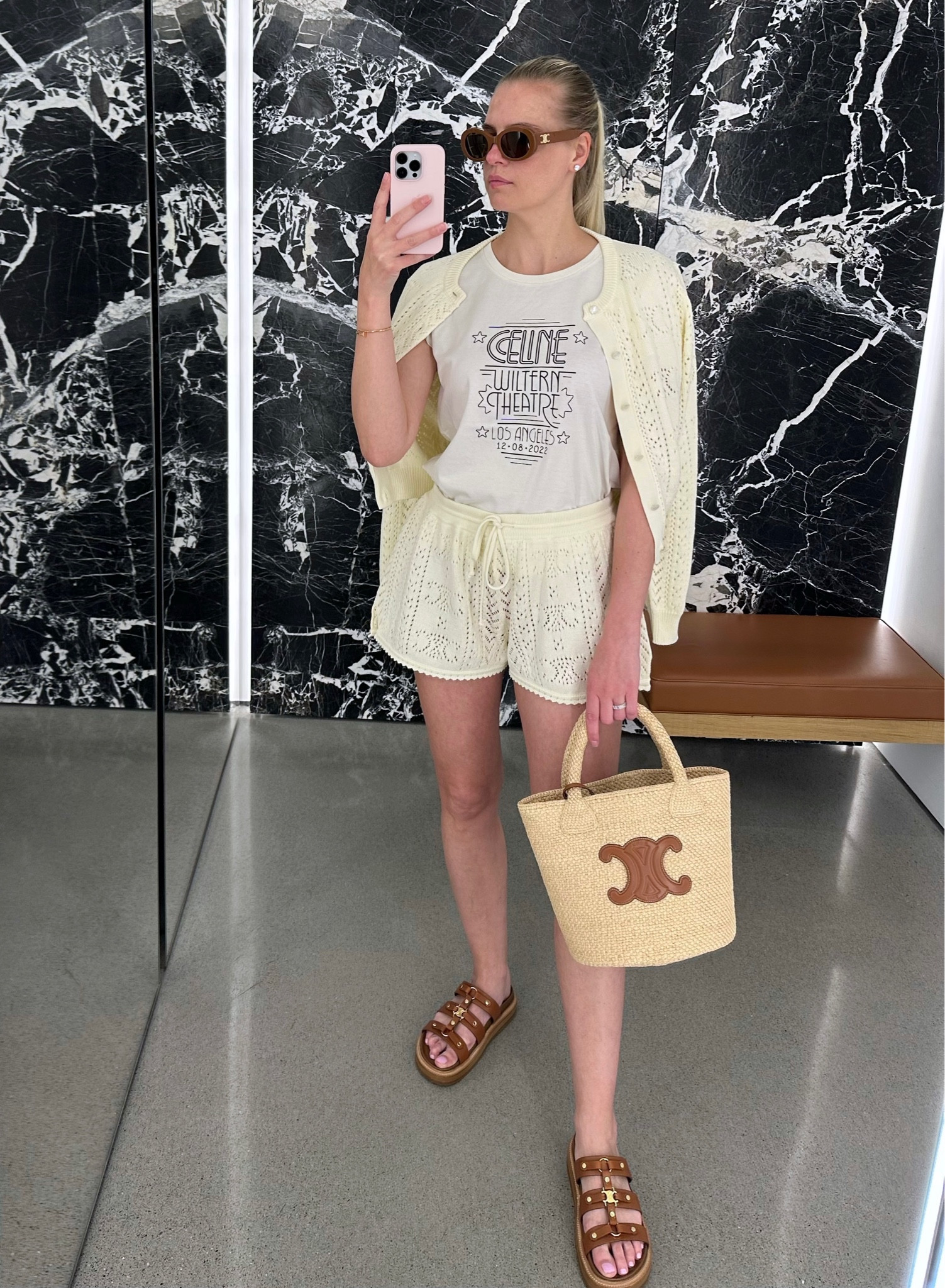 Celine oversized triomphe T-shirt in cotton jersey