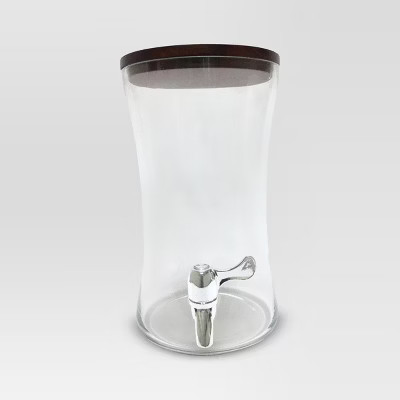 6L Glass Beverage Dispenser with Acacia Lid - Threshold™ | Target