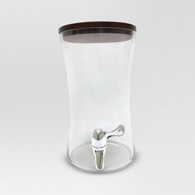 6L Glass Beverage Dispenser with Acacia Lid - Threshold&#8482; | Target