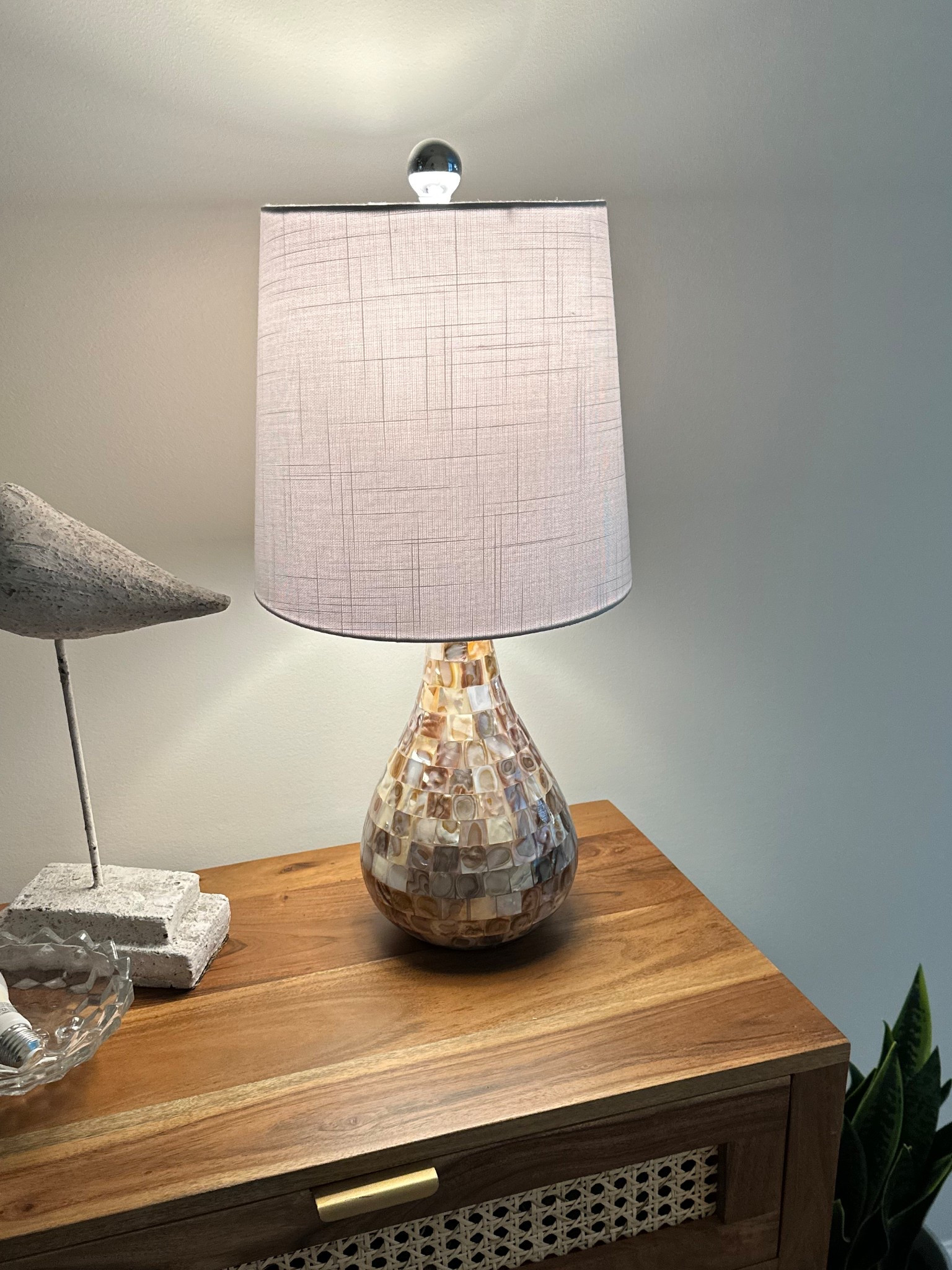 Cute seashell lamp! 64% off - marked down to $34 from $95. Love it! Came with a light bulb too. Coastal lamp, coastal decor, home decor, lamp, seashell lamp.

#LTKFindsUnder50 #LTKSaleAlert #LTKHome