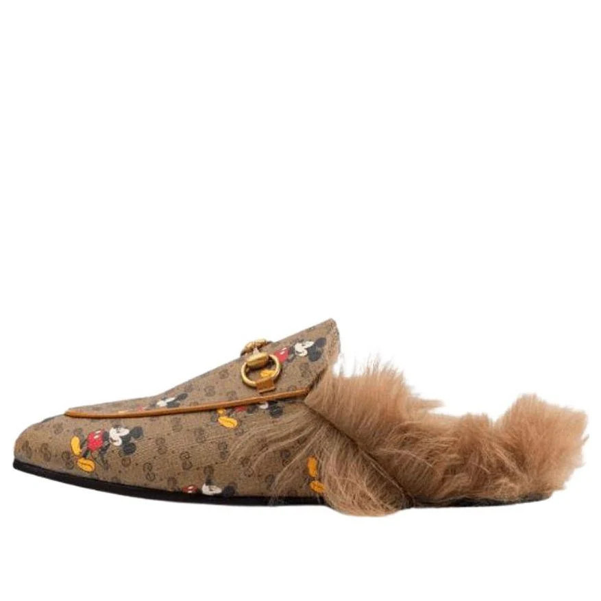 (WMNS) Gucci Princetown Fur Lined Slipper x Disney 'Mickey Mouse' 603467-HWU30-8487 | KICKS CREW