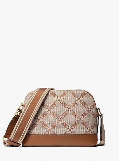 Jet Set Large Empire Logo Jacquard Dome Crossbody Bag | Michael Kors CA