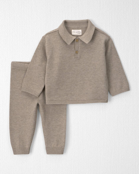 Baby Boy 2-Piece Organic Cotton Sweater Knit Top & Pant Set | Carter's Inc