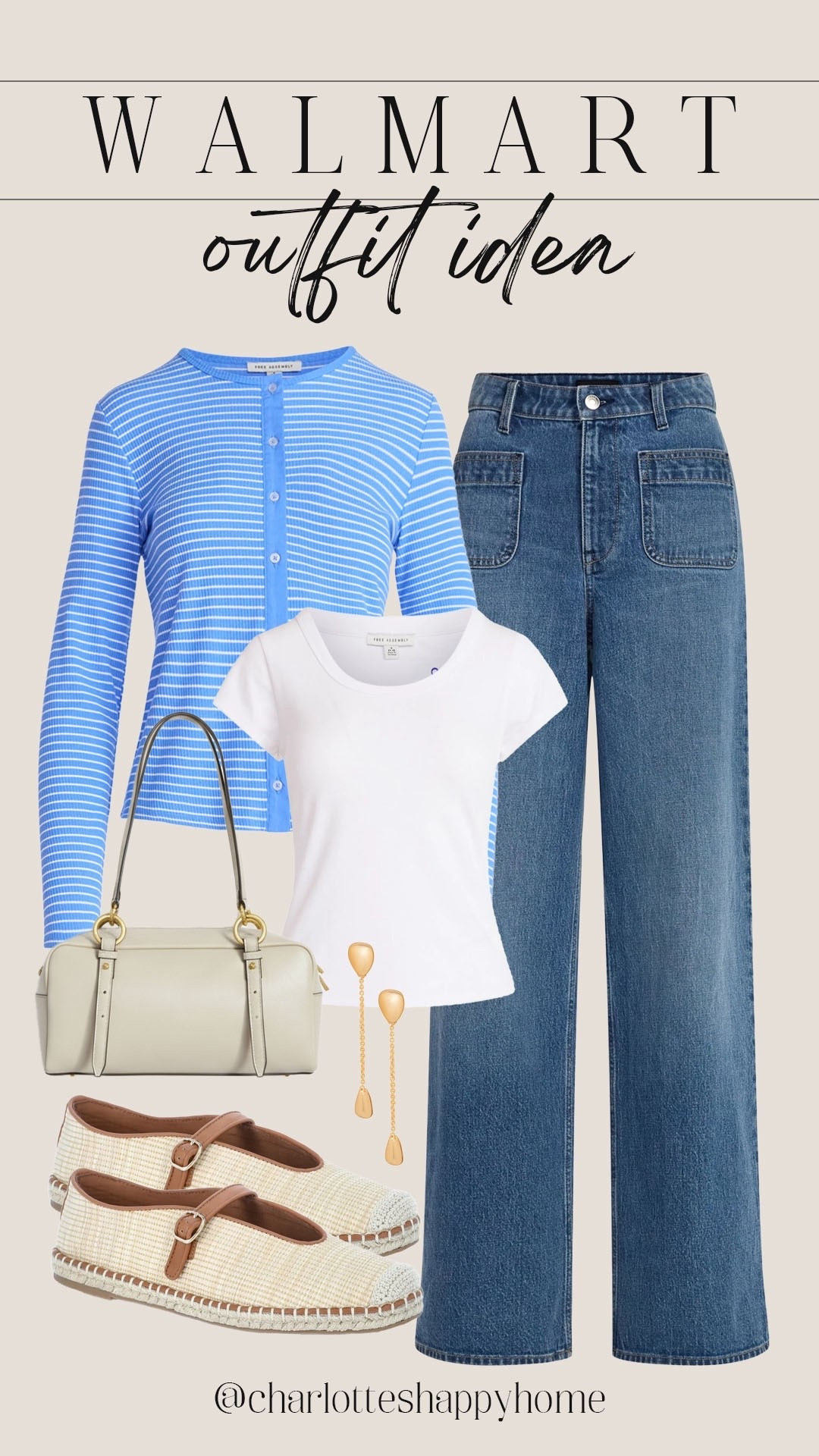 The most chic spring outfit that has me craving cool spring days! All from @Walmart !

#walmartfinds

Walmart finds. Walmart fashion. Walmart new arrivals. Walmart spring style. Walmart spring outfit idea. Walmart spring cardigan. Walmart spring handbag. Walmart designer inspired shoulder handbag. Walmart denim. Walmart spring espadrilles  

#LTKSeasonal #LTKgrwm #LTKootd