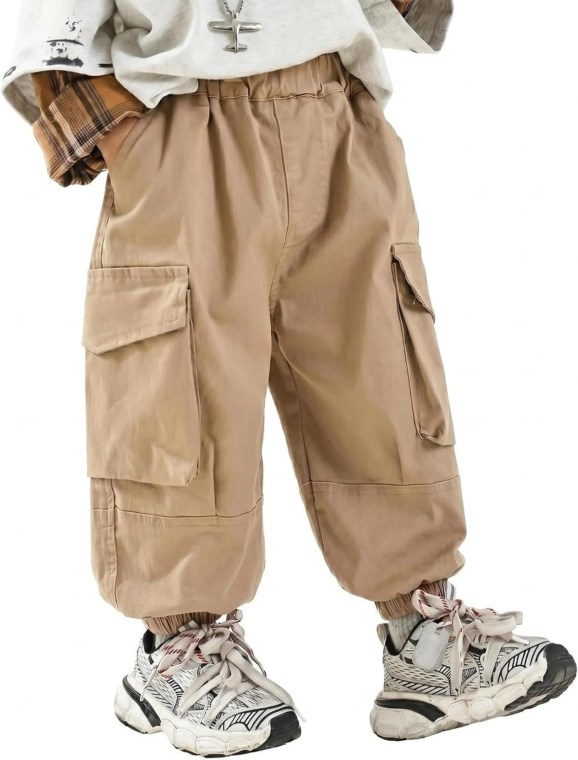 Toddler Boys Pull-on Cotton Twill Elastic Waist Pants | Amazon (US)