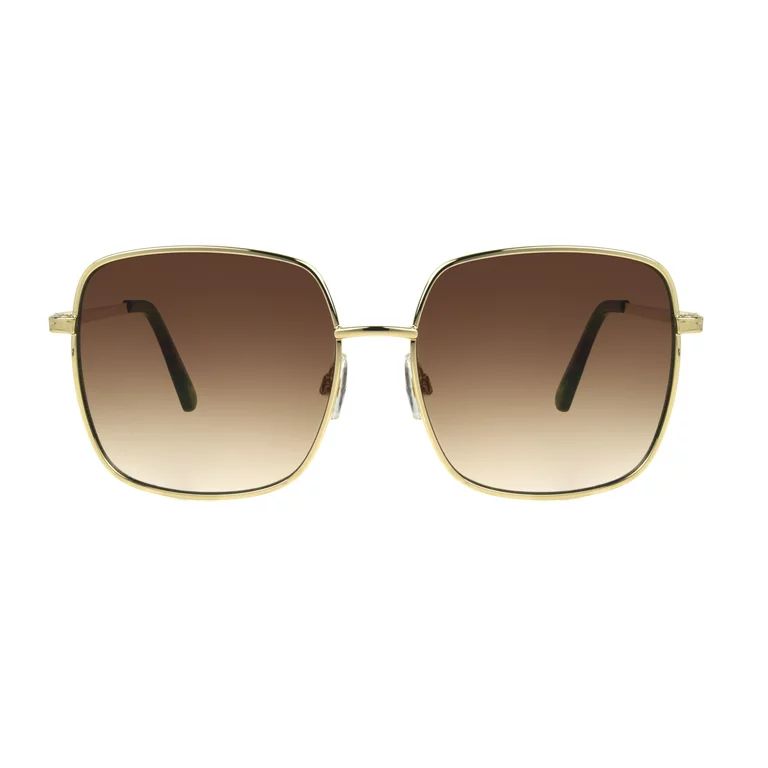 Foster Grant Women's Square Gold Sunglasses | Walmart (US)
