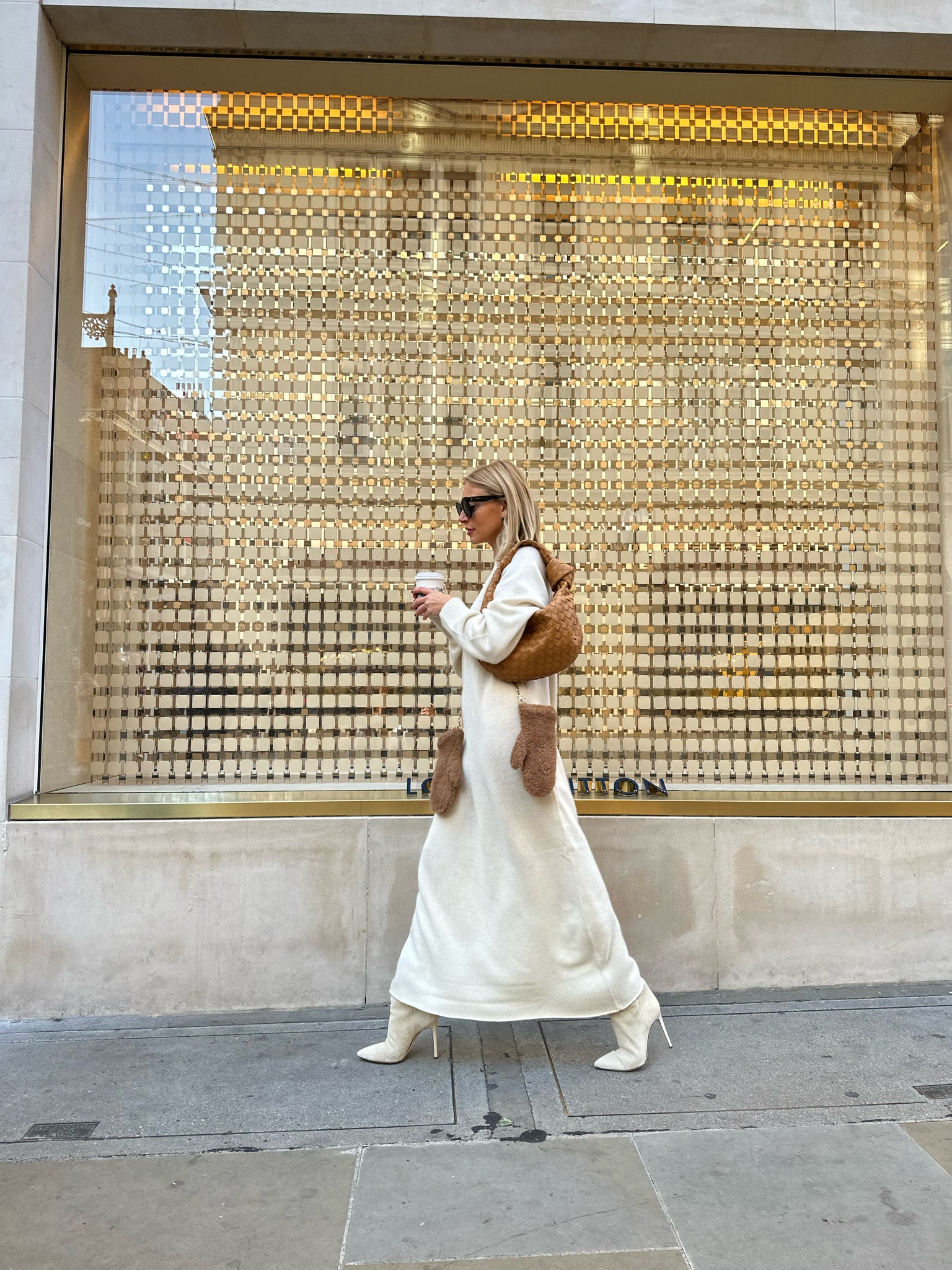 Max mara gloves shearling 