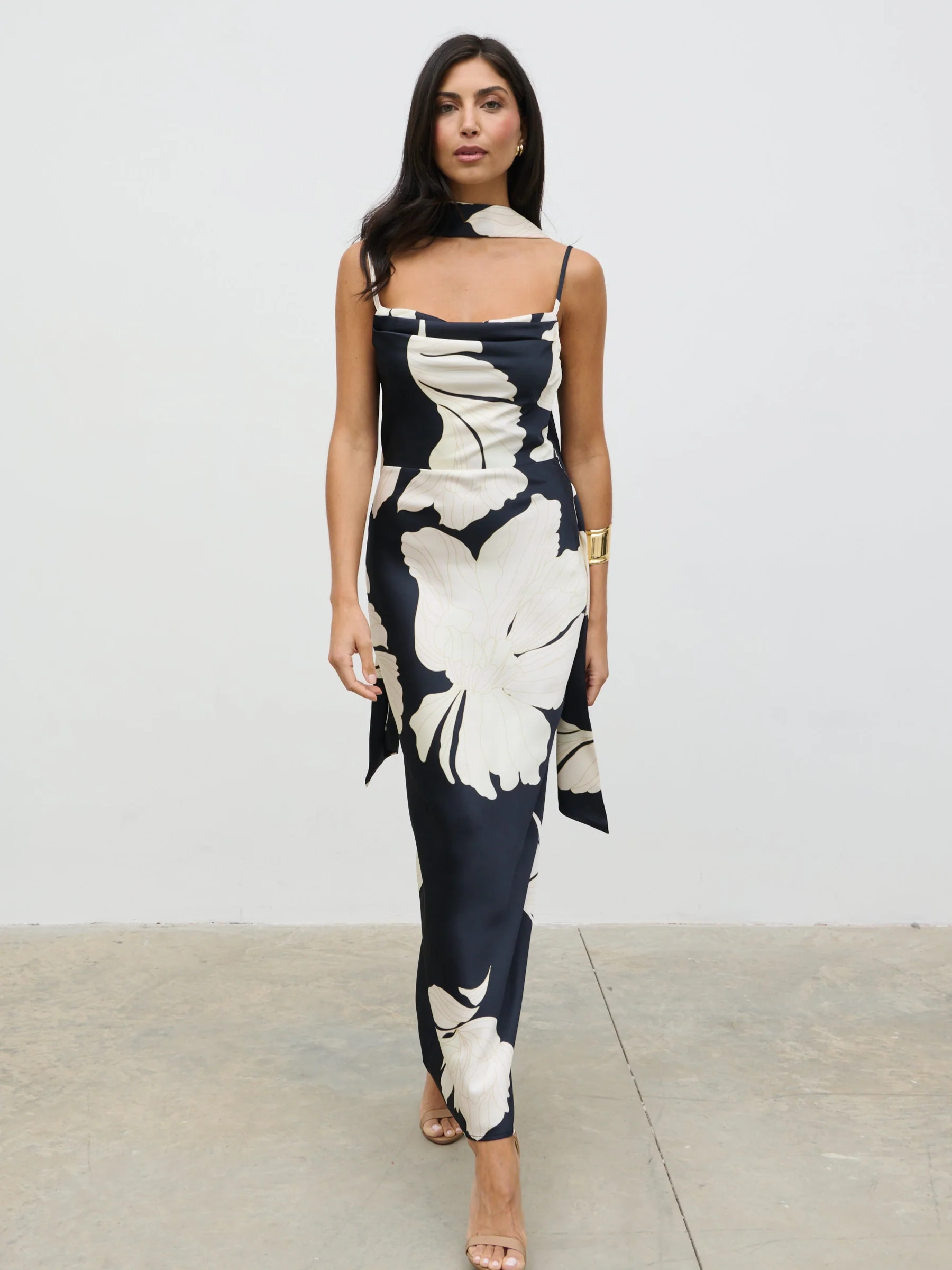 Keisha Scarf Maxi Dress | Pretty Lavish (UK)